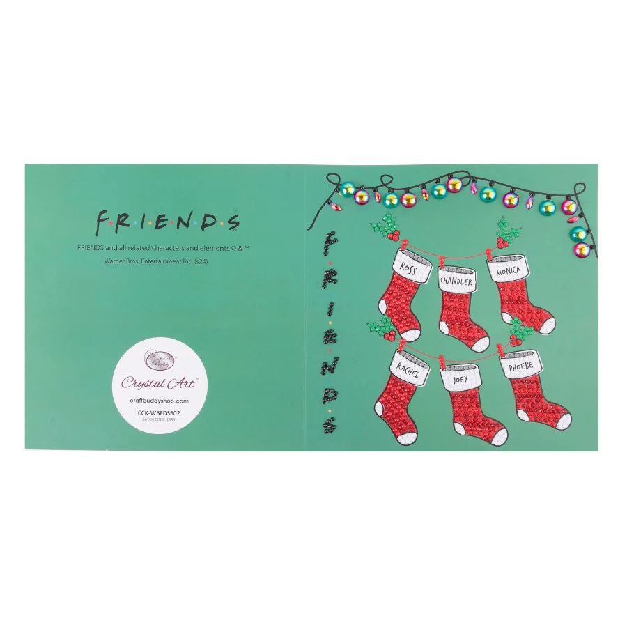 "Holiday Cheer" Friends Crystal Art Card Kit - Image 7