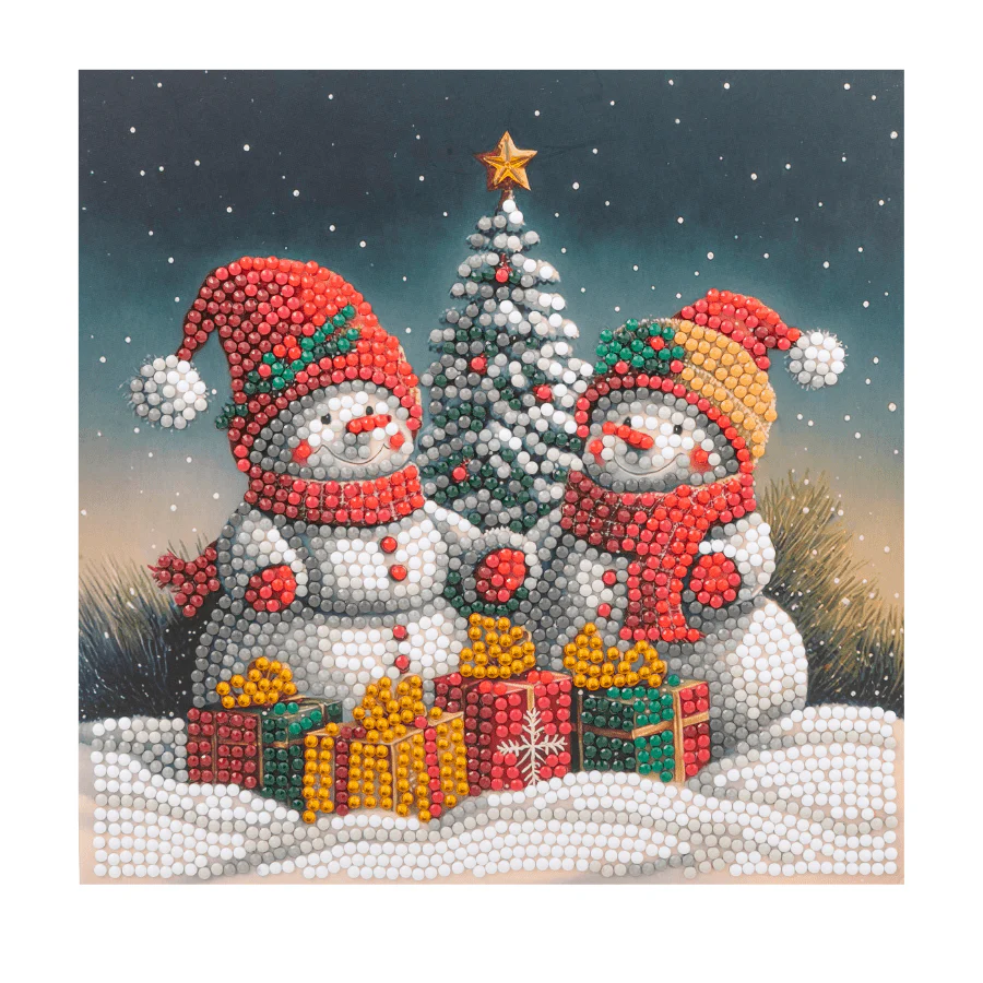 Holiday Smiles Crystal Art Card Kit 18x18cm - Image 6