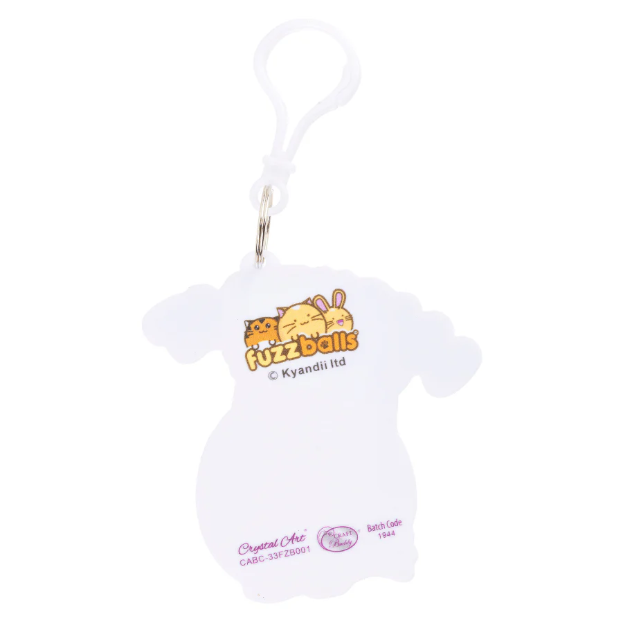 I Licked It Crystal Art Bag Charm Kit Fuzzballs - Image 6
