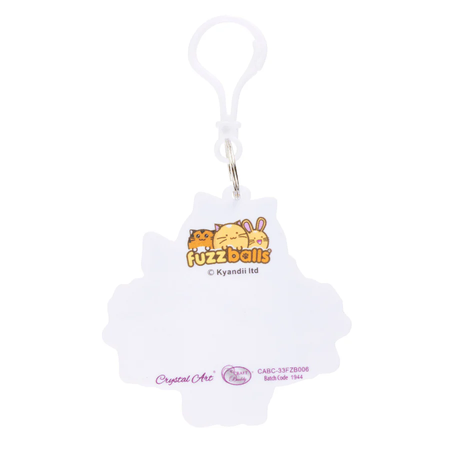 I Will Destroy You Crystal Art Bag Charm Kit Fuzzballs - Image 5
