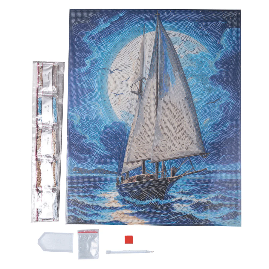 "In The Sunset" Crystal Art Canvas Kit 40x50cm - Image 3