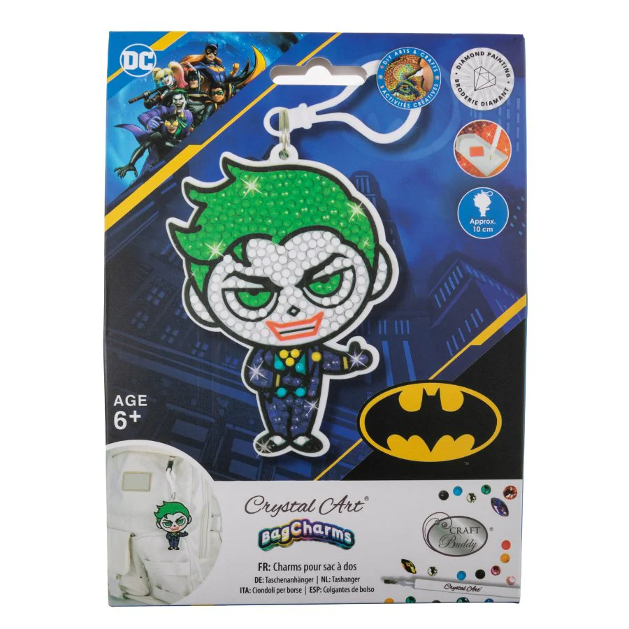 "Joker" Crystal Art Bag Charm Kit DC - Image 5