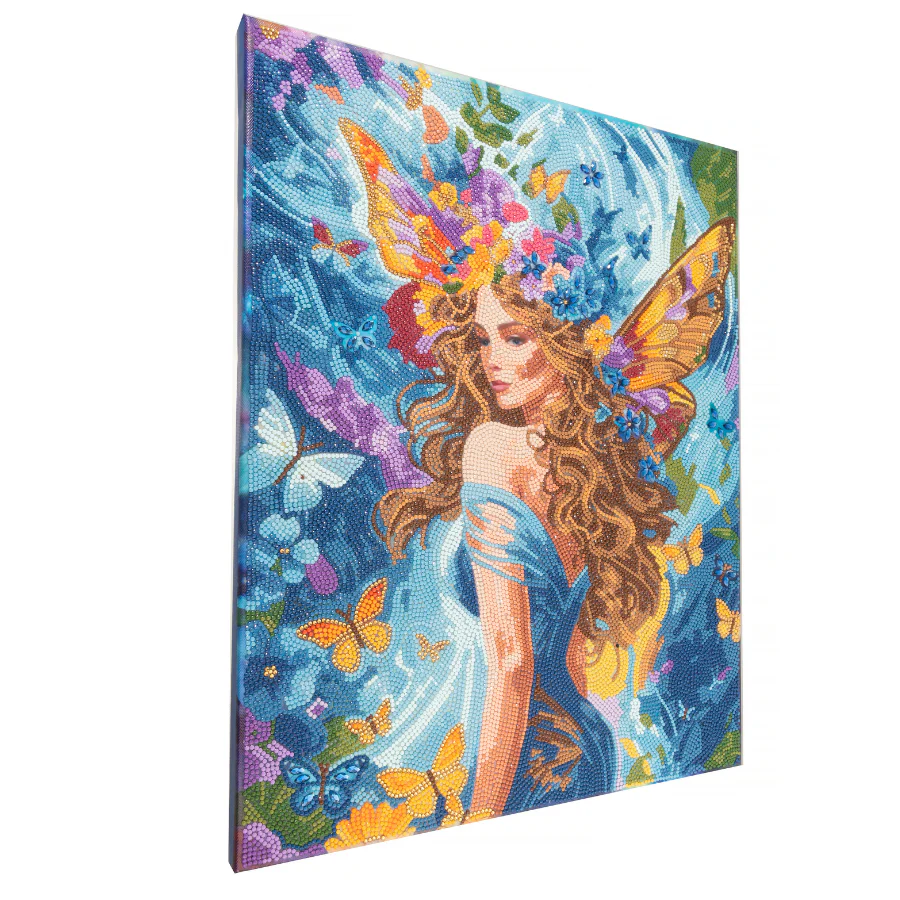Kaleidoscopic Fairy Crystal Art Canvas Kit 40x50cm - Image 9