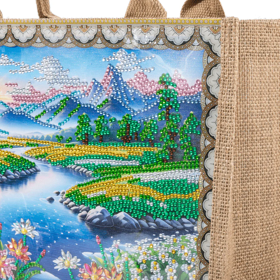 Landscapes Crystal Art Interchangeable Panel Shopping Bag - Image 5