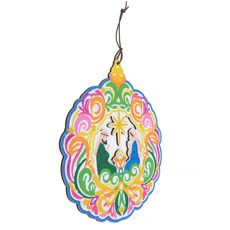 "Large Bauble" Crystal Art Wreath Kit - Image 4