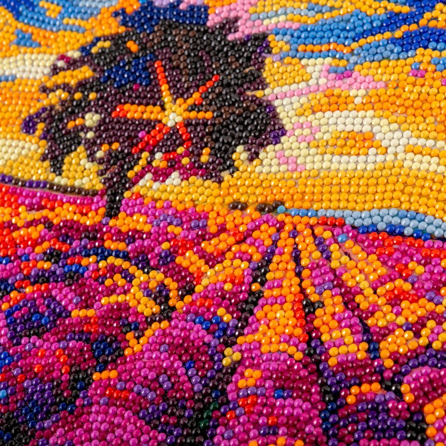 “Lavender Field” Crystal Art Canvas 30x30cm - Image 4