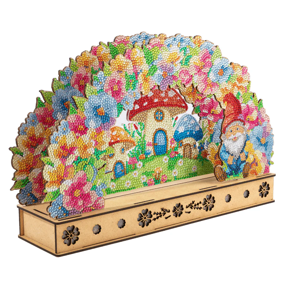 Light Up Floral Burst 3D Crystal Art LED Scene Kit - Image 4