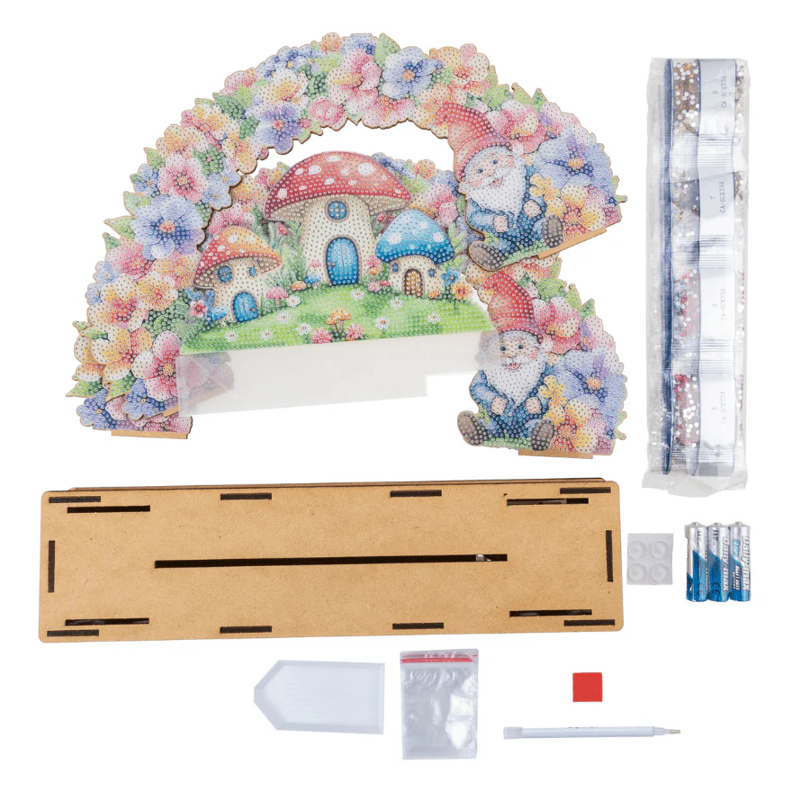 Light Up Floral Burst 3D Crystal Art LED Scene Kit - Image 6