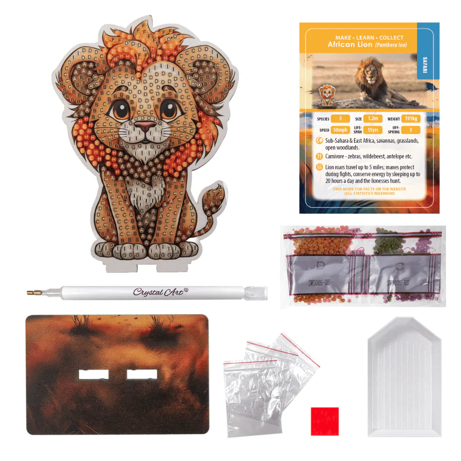Lion Crystal Art Wildlife Buddies - Image 4