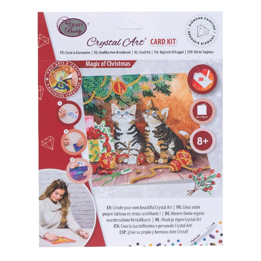 "Magic of Christmas" Crystal Art Card 18x18cm - Image 7
