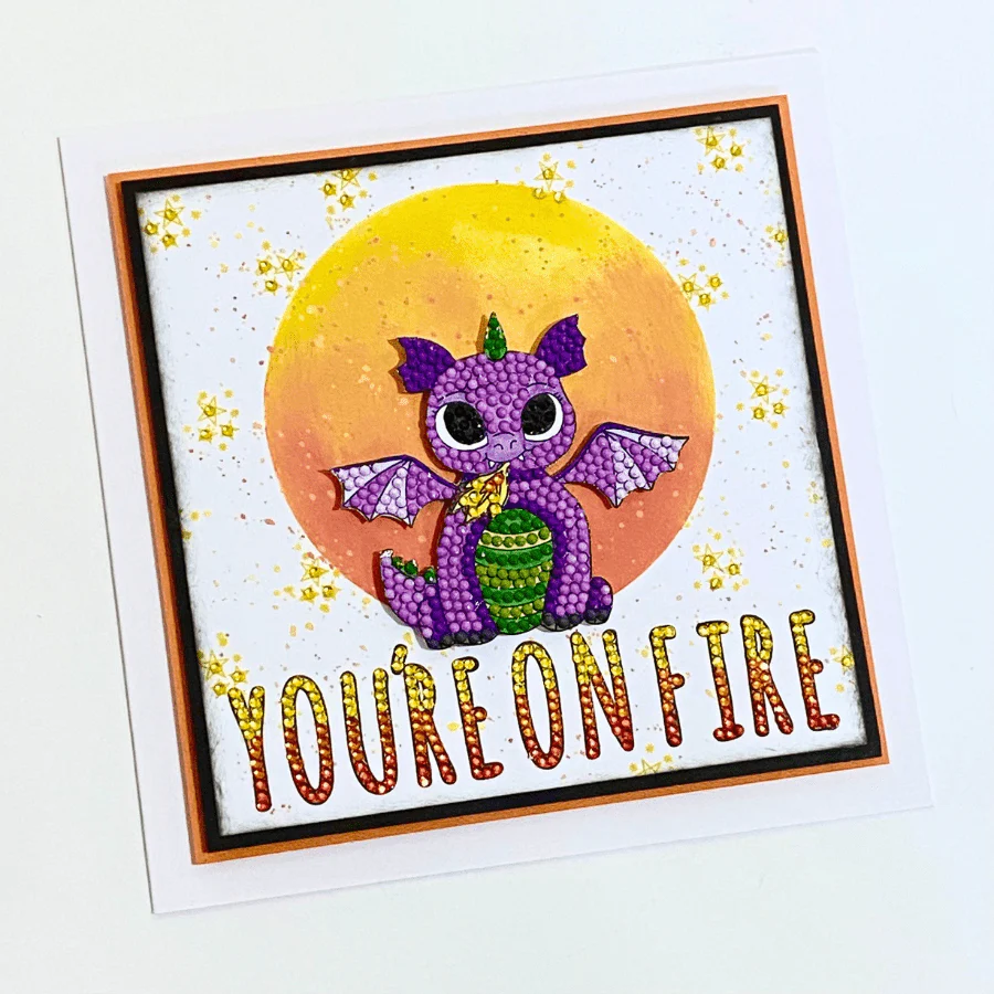 "Magical Dragon" Crystal Art A6 Stamp Set - Image 8
