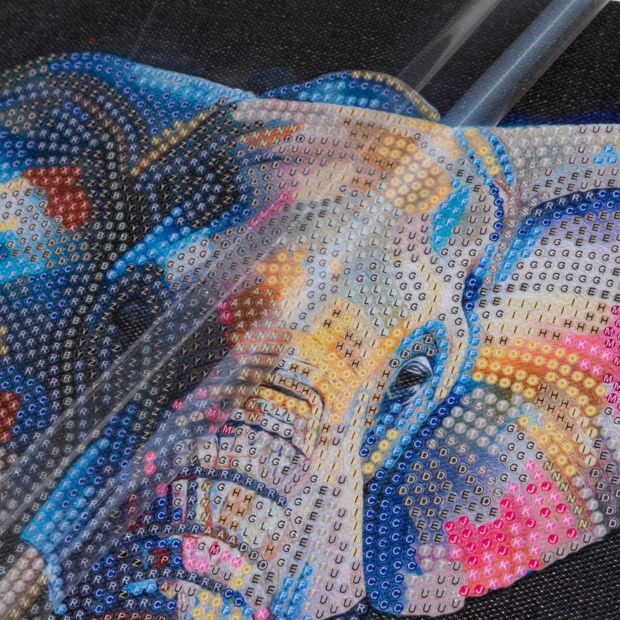 “Majestic Elephant” Crystal Art Canvas 30x30cm - Image 5