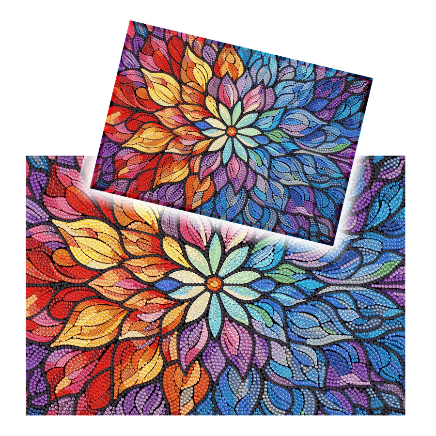 Mandala Crystal Art MDF Tray Set of 2 - Image 7