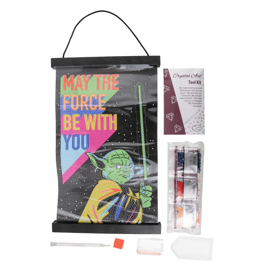 May The Force Be With You Mini Crystal Art Scroll Kit Star Wars 20x30 - Image 5
