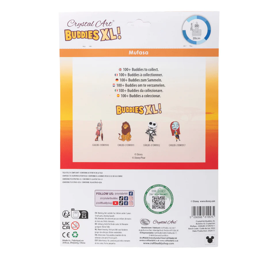 "Mufasa" Disney Crystal Art Buddies XL - Image 8