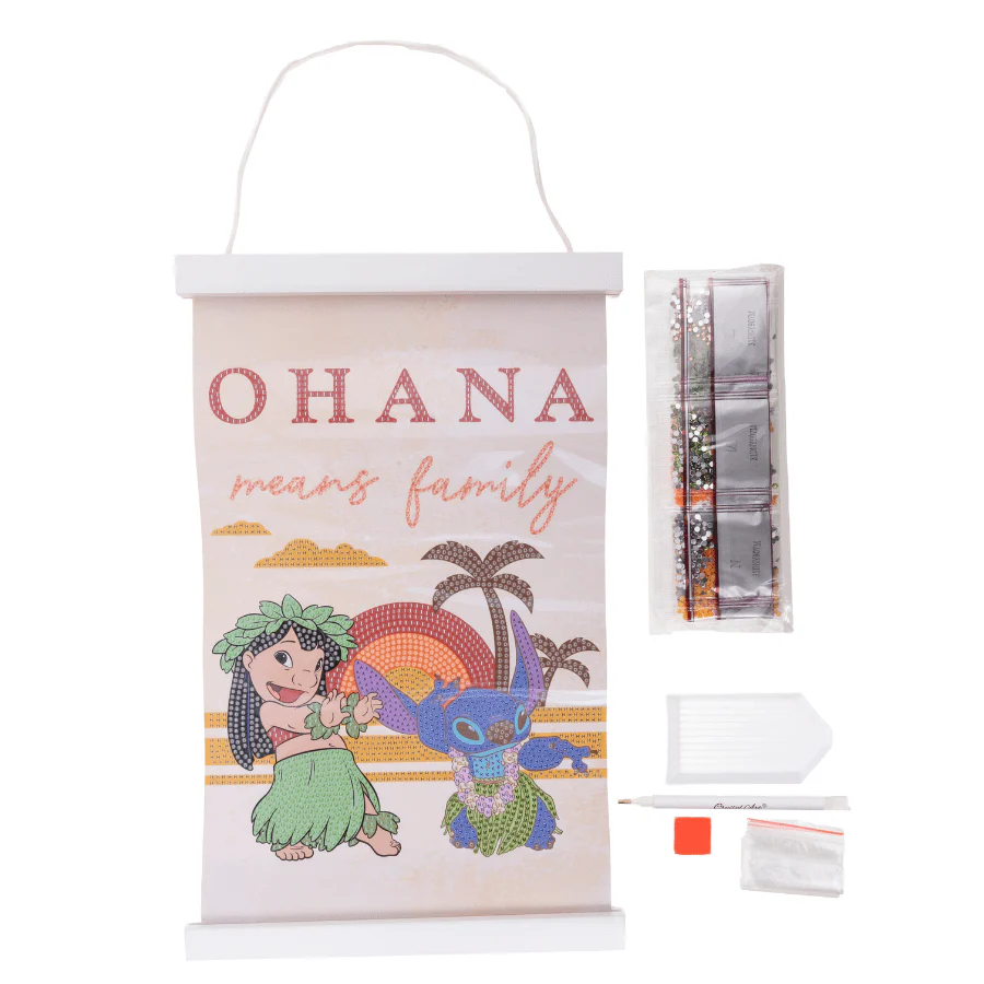 Ohana Means Family Disney Mini Crystal Art Scroll Kit 20x30 - Image 5