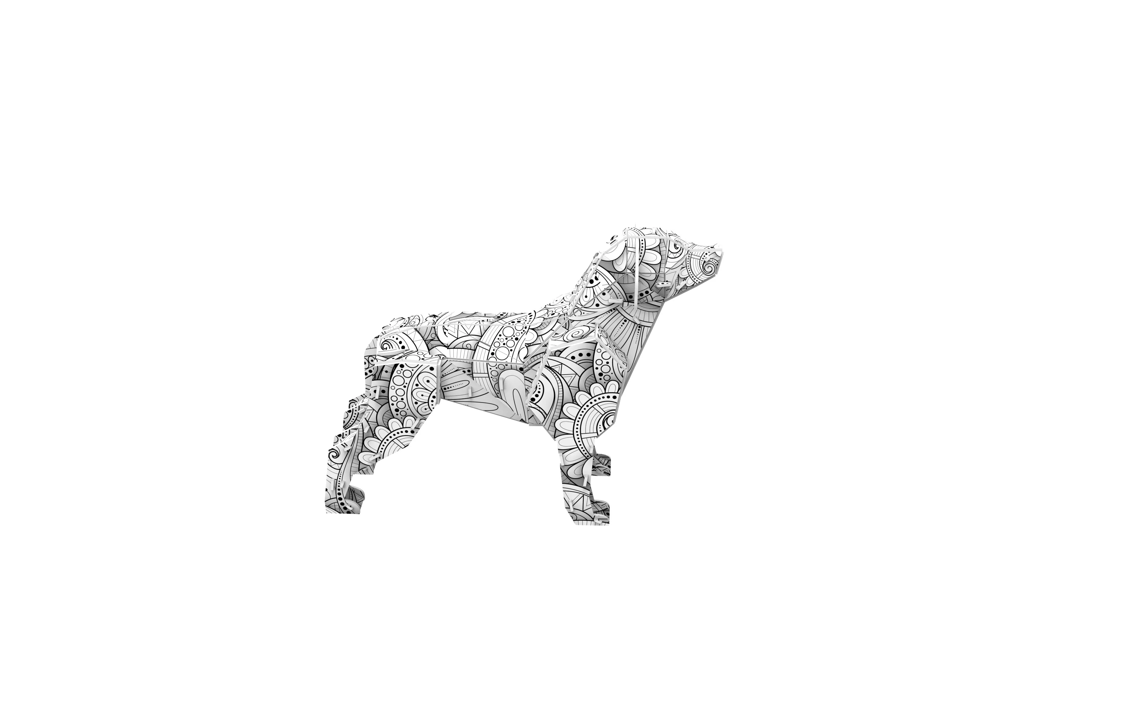"Max the Dog" 3D Colour Me Puzzle Kit - Image 4