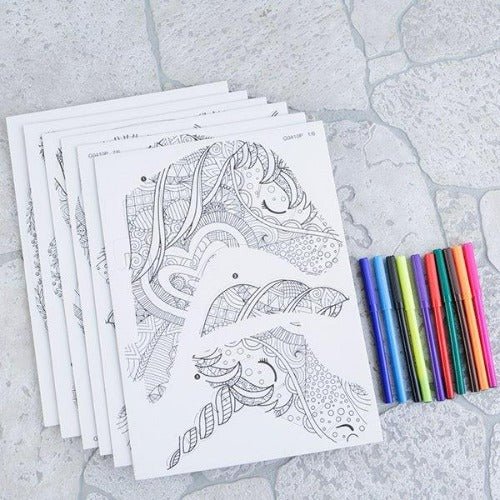 "Unicorn Head" 3D Colour Me Puzzle Kit - Image 3