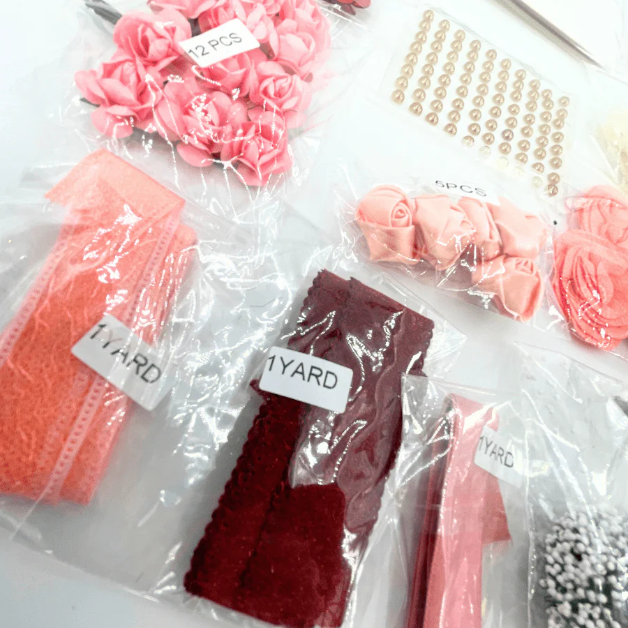 Pink Poppy Embellishment Collection - 19 Packs & 1 Paper Pad - Image 3