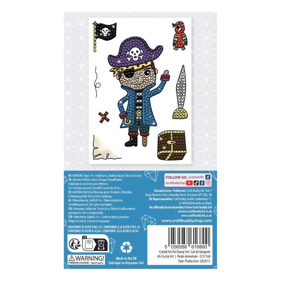 "Pirate Adventure" Crystal Art A6 Stamp Set - Image 3