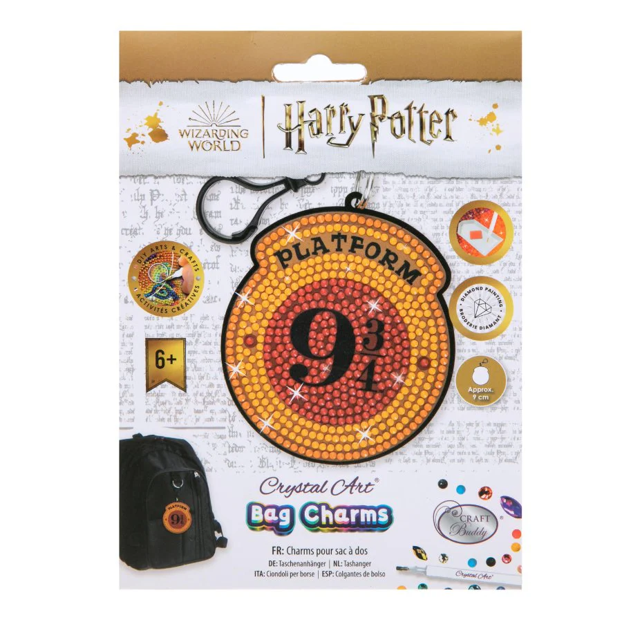 "Platform 9 3/4" Crystal Art Bag Charm Kit Harry Potter - Image 7