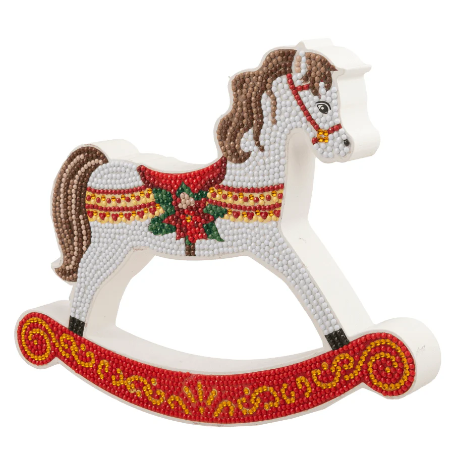 Rocking Horse Crystal Art Wooden Decoration Kit - Image 4