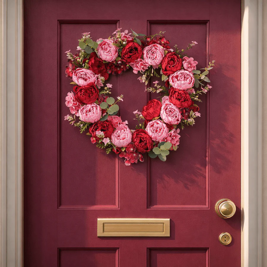 "Romantic Heart" Forever Flowerz Wreath
