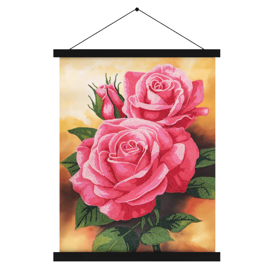 Roses Crystal Art Scroll Kit 40x50cm - Image 8