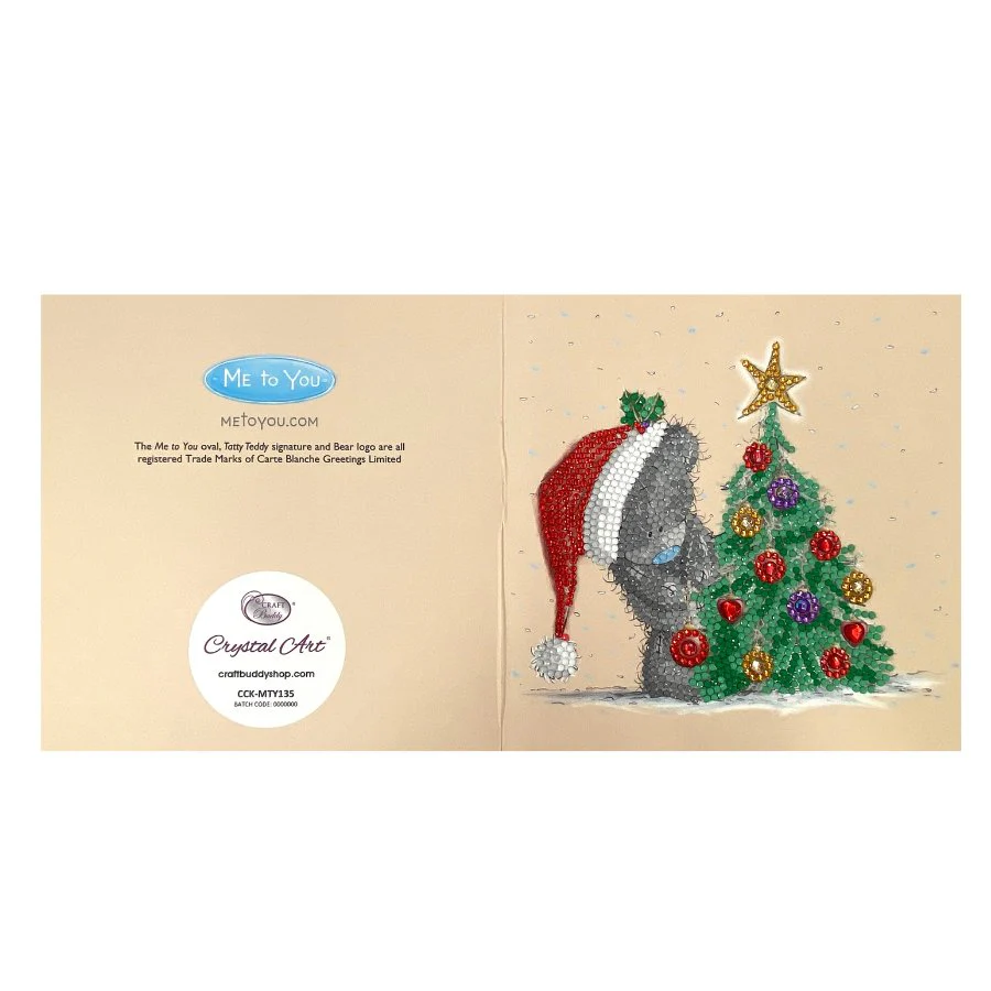Season Sparkle Tatty Teddy Crystal Art Card Kit 18x18cm - Image 9