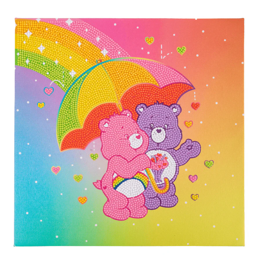 Showered With Love Crystal Art Canvas Kit Care Bears 30x30cm - Image 5