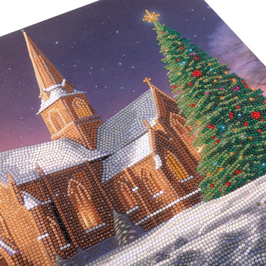 "Silent Night" Crystal Art Canvas Kit 45cmx35cm - Image 4