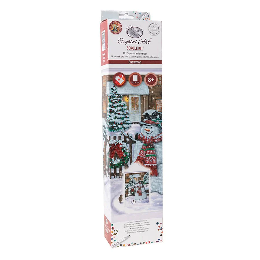 "Snowman" Crystal Art Scroll Kit - Image 5