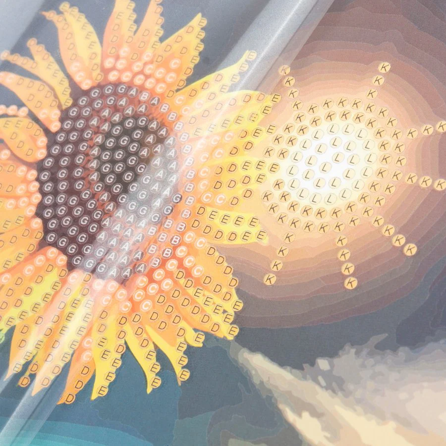 "Soulful Sunflower" Crystal Art Card - Image 6