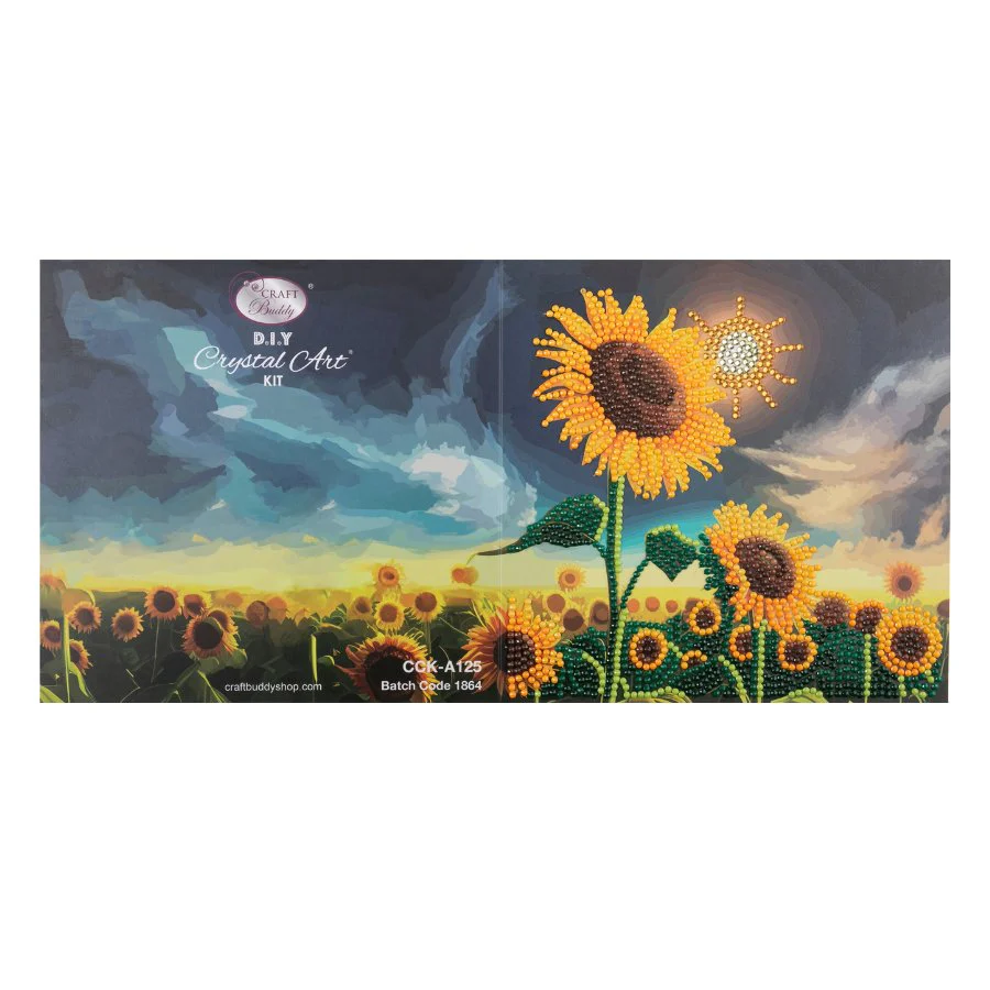 "Soulful Sunflower" Crystal Art Card - Image 7