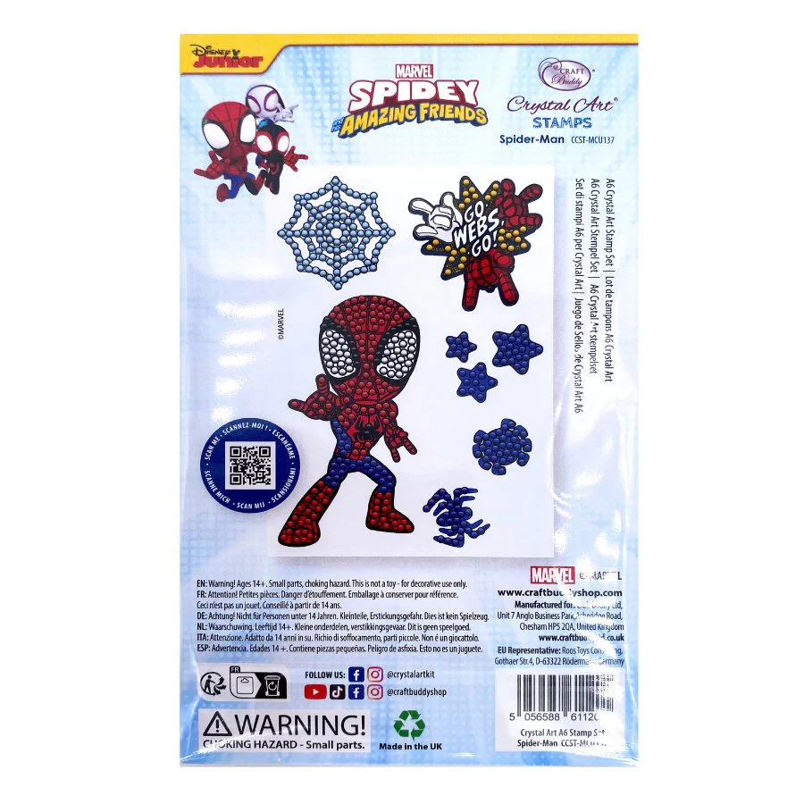 "Spiderman" Crystal Art A6 Stamp Set - Image 6