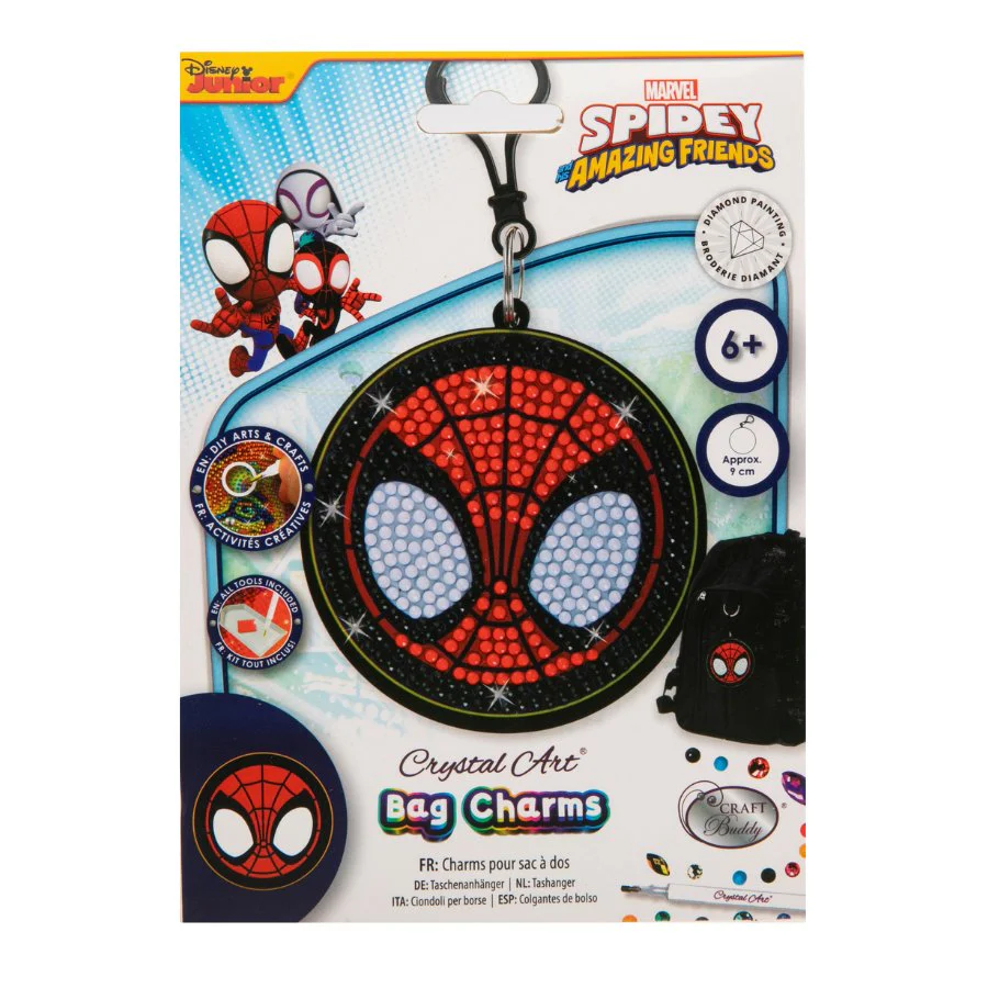 "Spiderman" Crystal Art Bag Charm Kit MARVEL - Image 7