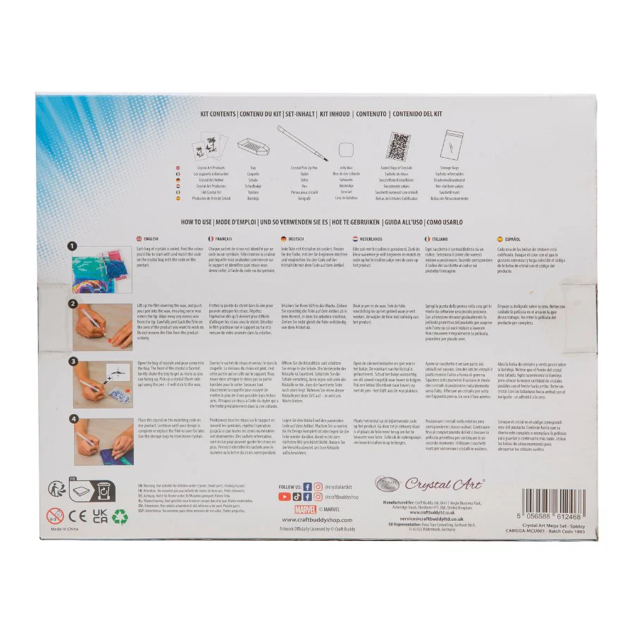 "Spiderman" Crystal Art Mega Activity Set MARVEL - Image 11