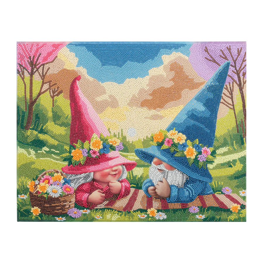"Spring Set" Crystal Art Canvas Kit 35cmx45cm Set of 2 - Image 4