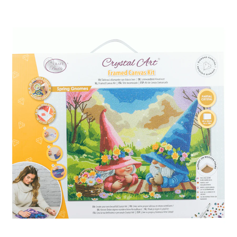 "Spring Set" Crystal Art Canvas Kit 35cmx45cm Set of 2 - Image 5