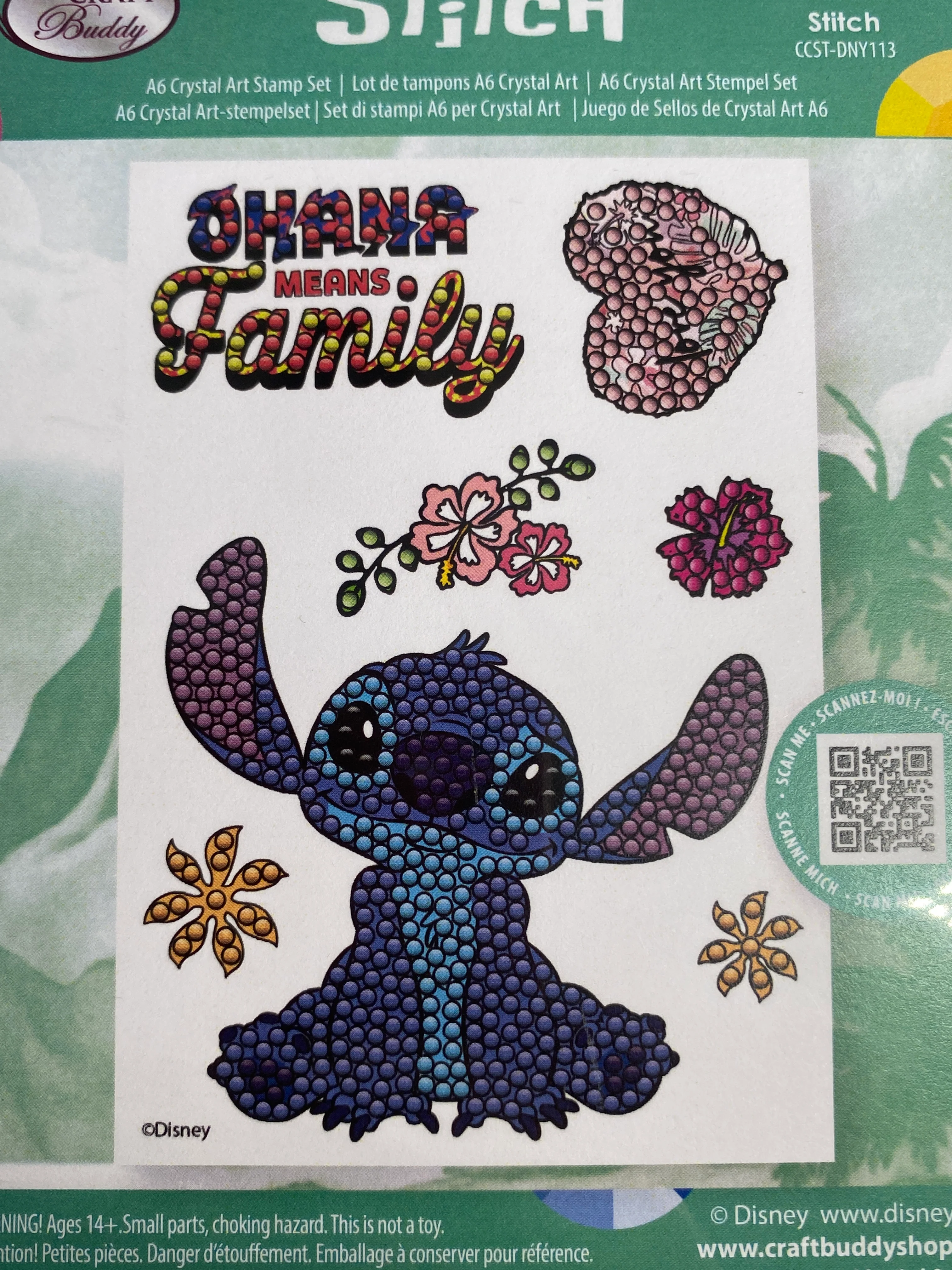 "Stitch" Crystal Art A6 Stamp Set - Image 2