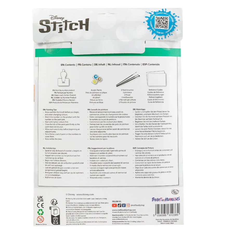 "Stitch" Disney Paint By Numbers XL Buddies Kit - Image 5