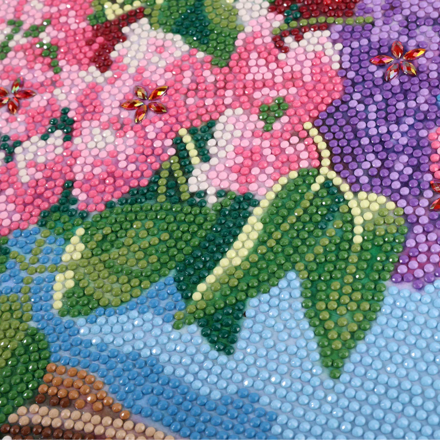 The Window Vase Crystal Art Framed Canvas Kit 50x40cm - Image 2