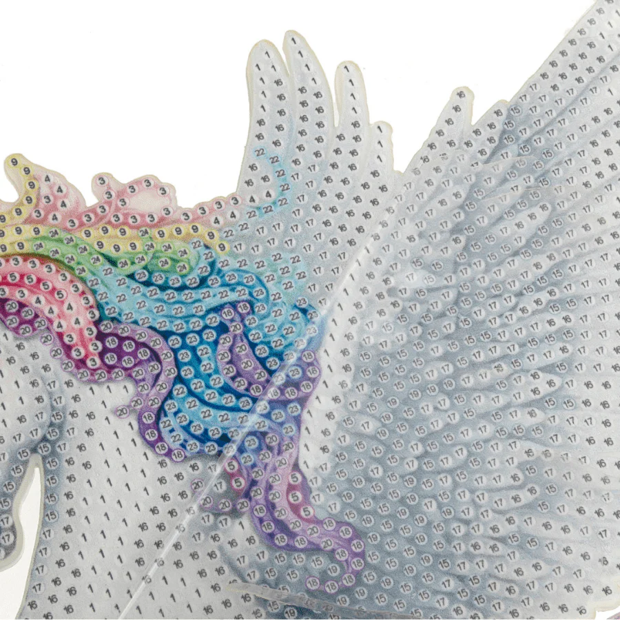 Unicorn Crystal Art Wooden Decoration - Image 4