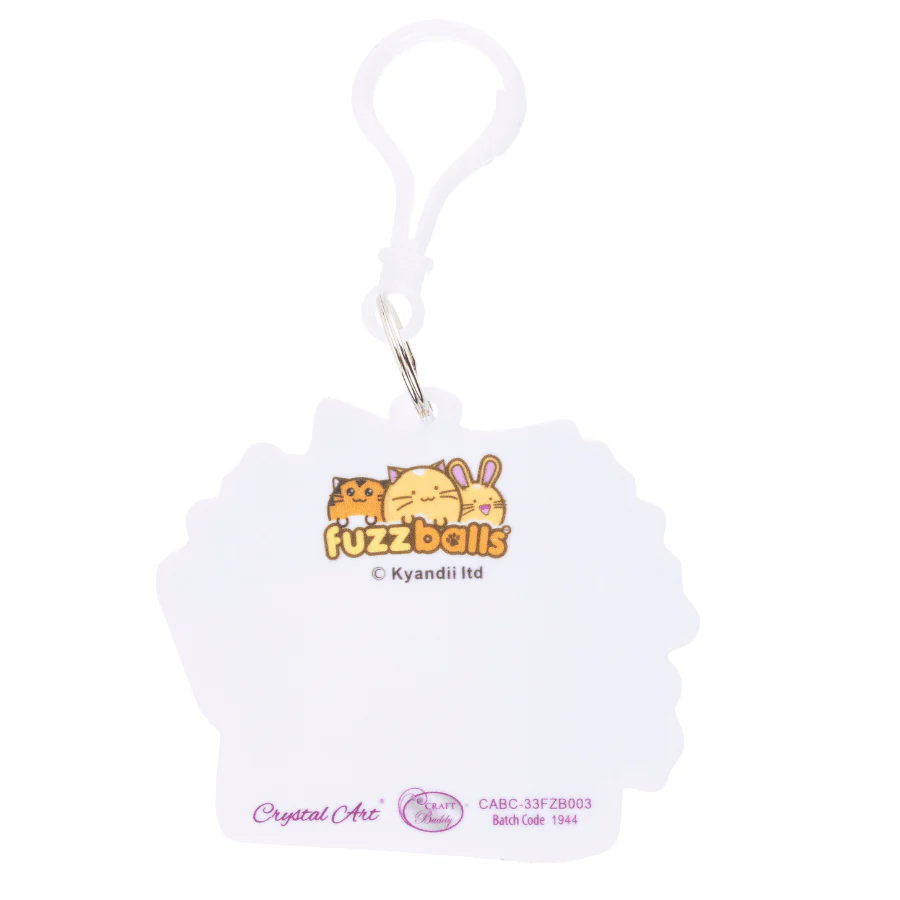 Will Work 4 Treats Crystal Art Bag Charm Kit Fuzzballs - Image 4